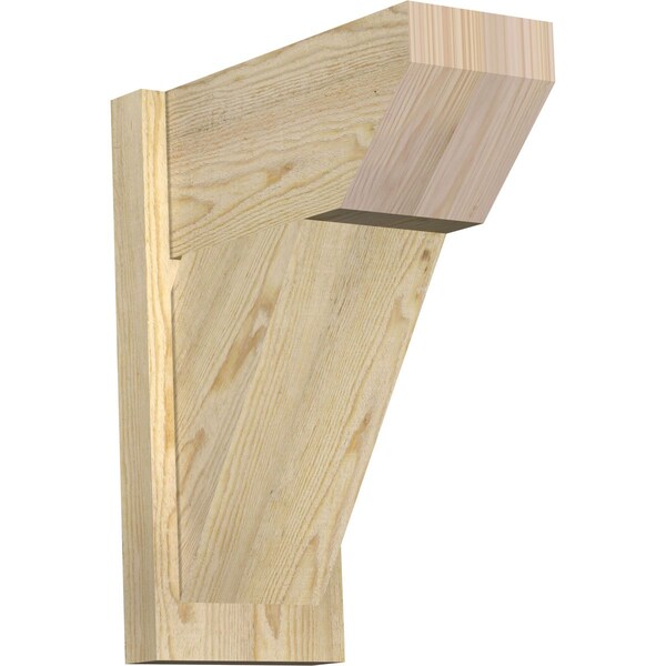 Ekena Millwork Traditional Slat Rough Sawn Outlooker, Douglas Fir, 8"W x 16"D x 20"H OUT08X16X20TRA06RDF - main